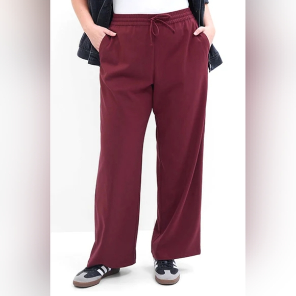 2 For $15 Gap🖤 Mid Rise Easy Wide Leg Twill Pants - Picture 3 of 6